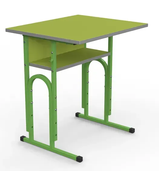 Стіл учнівський 05 №4-7/600х500 прямі кути без полиці МФ Вересень